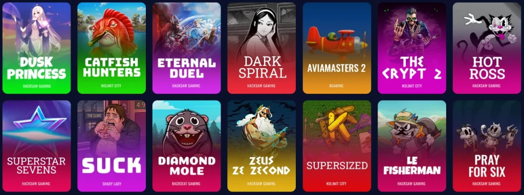 casinia casino Affiliate-Landing-Vorschau